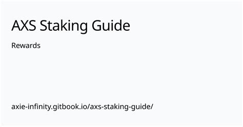 axs staking|Staking and Staking Rewards .
